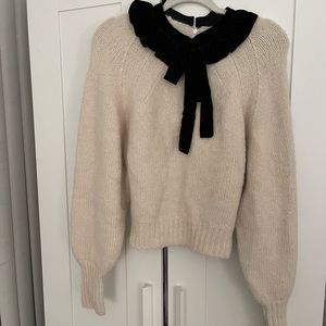 Zara neck tie sweater